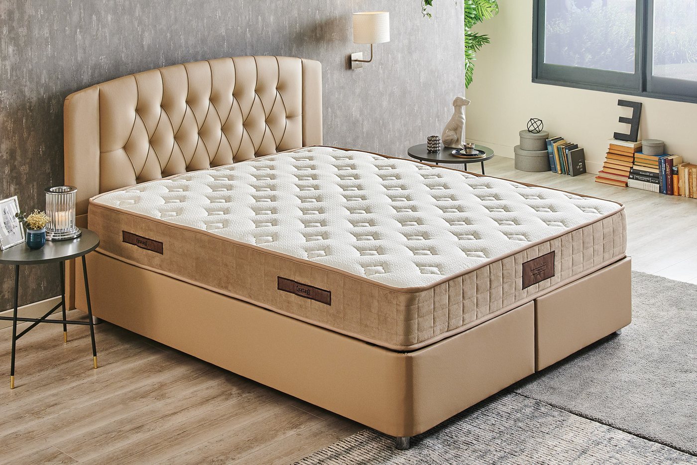 Bonnellfederkernmatratze Majestät Luxus, Matratze 90x200, 140x200 cm & weitere Größen, Yatas Bedding, 30 cm hoch, H3, wendbar, ergonomisch, atmungsaktiv von Yatas Bedding