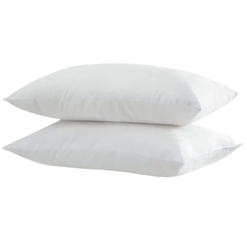 Yatas Bedding Handy Kopfkissen 50x70 cm 2 er Set, 100% silikonisierte Faser, Orthopädisches Kissen, Schlafkissen atmungsaktiv waschbar für Allergiker, Silikonfaserfüllung, weiß von Yatas Bedding