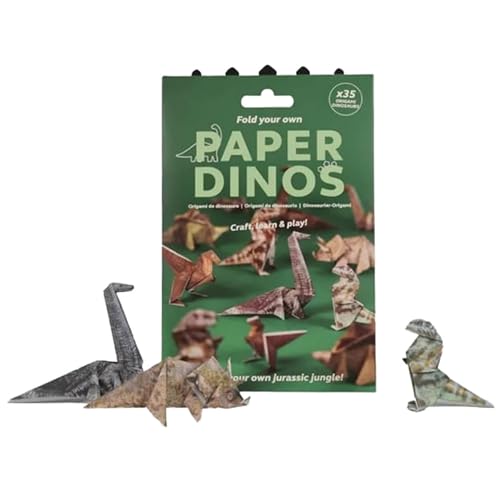 DIY Katzen & Hundecamp Kit - 3D Origami Modell für Anfänger, Vorgeschnittenes Papierbasteln für Erwachsene & Kinder, Klebefrei.(Dinosaur) von Yately
