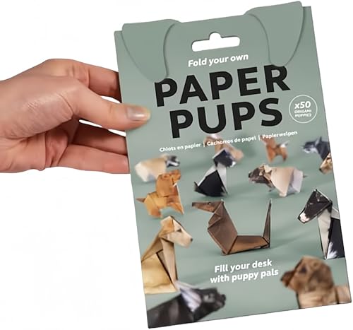 DIY Katzen & Hundecamp Kit - 3D Origami Modell für Anfänger, Vorgeschnittenes Papierbasteln für Erwachsene & Kinder, Klebefrei.(Dog) von Yately