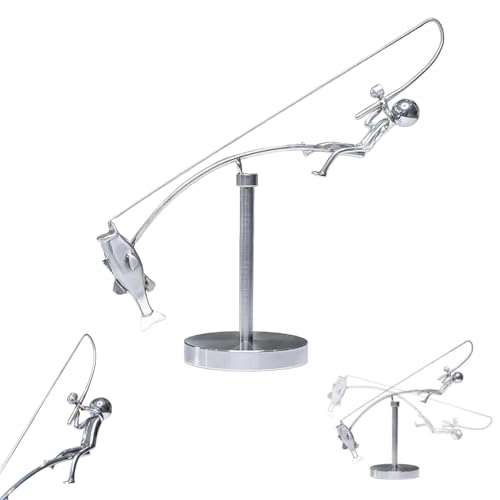 Kinetische Fischereiskulptur – Balance-Kunst für Ihren Raum, ein anderes visuelles Erlebnis, Dekoration für das Zuhause eines Fischers, Wohnraumdekoration Kinetische Fischereiskulptur – Balance-Kunst für Ihren Raum, ein anderes visuelles Erlebnis, Dekoration für das Zuhause eines Fischers, Wohnraumdekoration von Yately