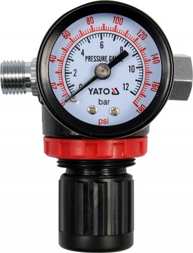 Druckminderer mit Manometer für Druckluft Werkzeug Kompressor von YATO