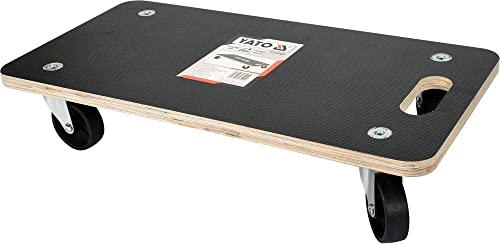 Rollbrett Möbelroller Transportroller Flach Holz bis 200kg, Ausführung:58x30mm 200kg von YATO