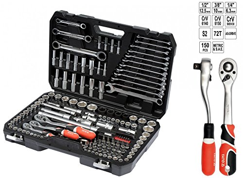 SOCKET SET 14 38 & 12 150PCS von YATO