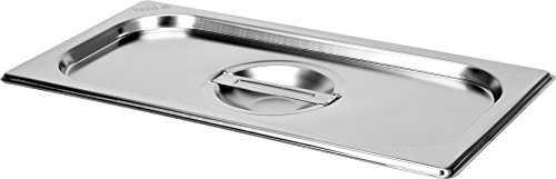YATO Profi Edelstahl GN Gastronormbehälter 1/3 Größen Auswahl 20-200mm auch Deckel Gastro Norm Behälter (Deckel für 1/3) von Yato