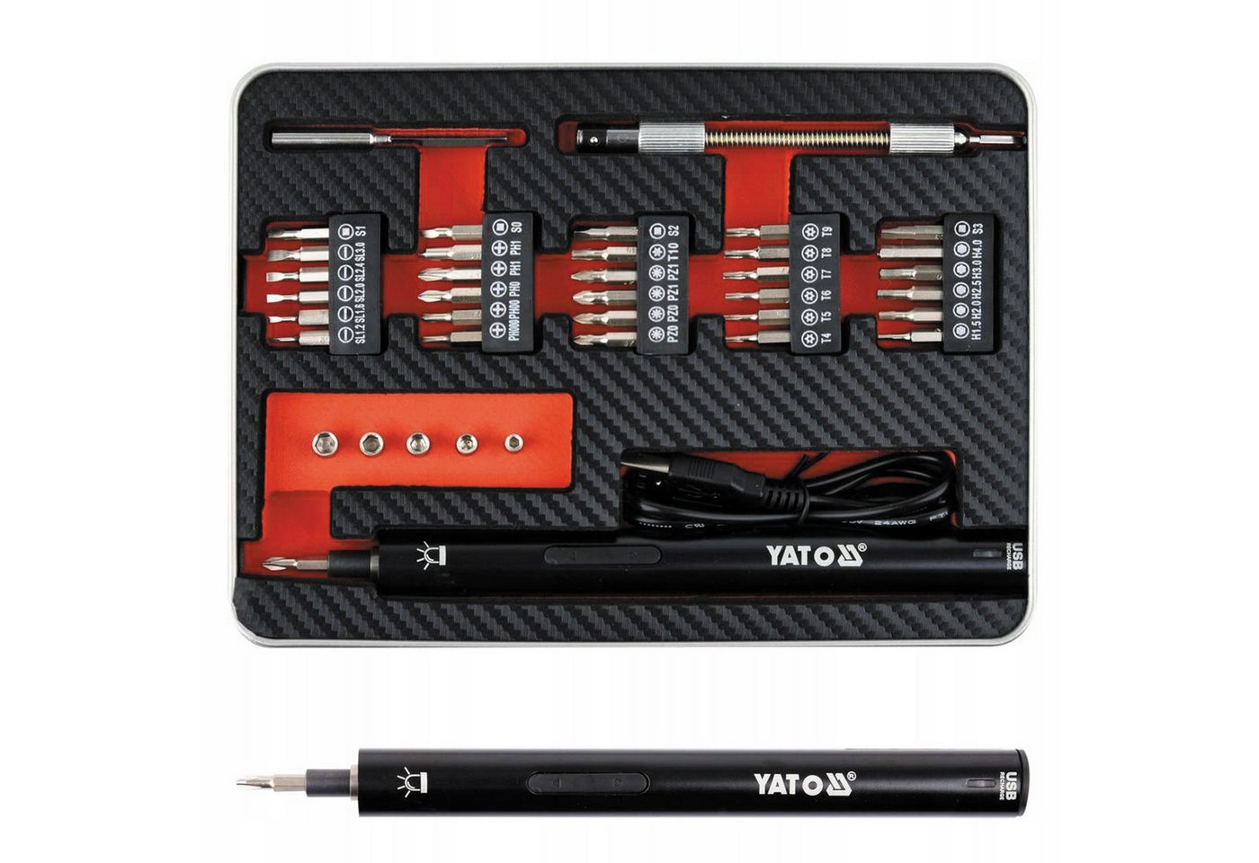 Yato Akku-Bohrschrauber Akku Schraubendreher 3,6V, 3.6 V, (Akku Schraubendreher 3,6V) von Yato