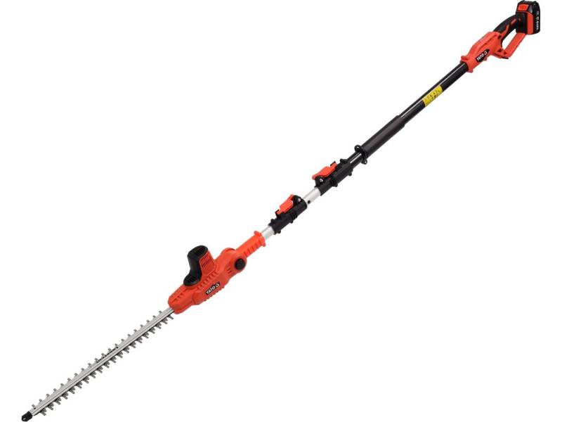 Yato Akku-Heckenschere Akku Teleskop Heckenschere 18V 1,8-2,8m (1x Akku+Ladegerät), (Akku Teleskop Heckenschere 18V 1,8-2,8m (1x Akku+Ladegerät), Akku Teleskop Heckenschere 18V 1,8-2,8m (1x Akku+Ladegerät) von Yato