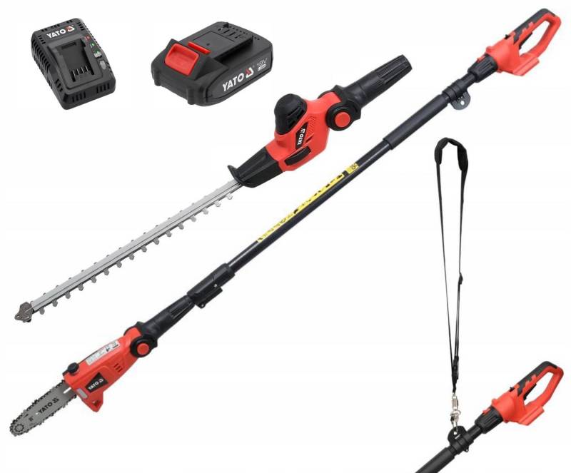 Yato Akku-Hochentaster Akku Hochentaster / Heckenschere 18v (1x Akku+Ladegerät) Multitool, (Akku Hochentaster / Heckenschere 18v (1x Akku+Ladegerät) Multitool) von Yato