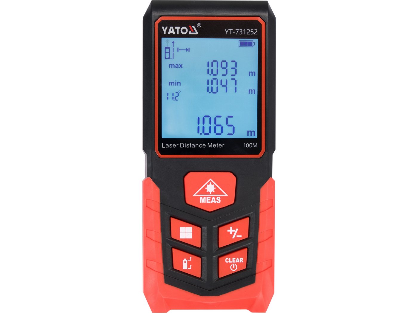 Yato Entfernungsmesser Laser-Entfernungsmesser 100m, (Laser-Entfernungsmesser 100m) von Yato