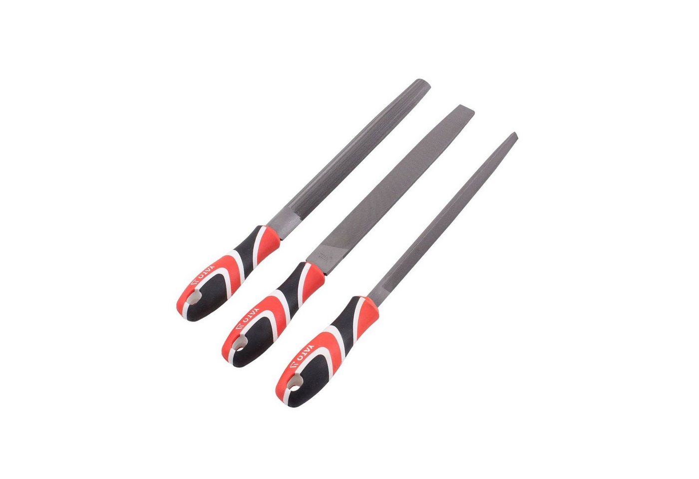 Yato Werkstattfeile Werkstatt-Feilen 3 Stück 25cm YT-6237, (3er-Set) von Yato