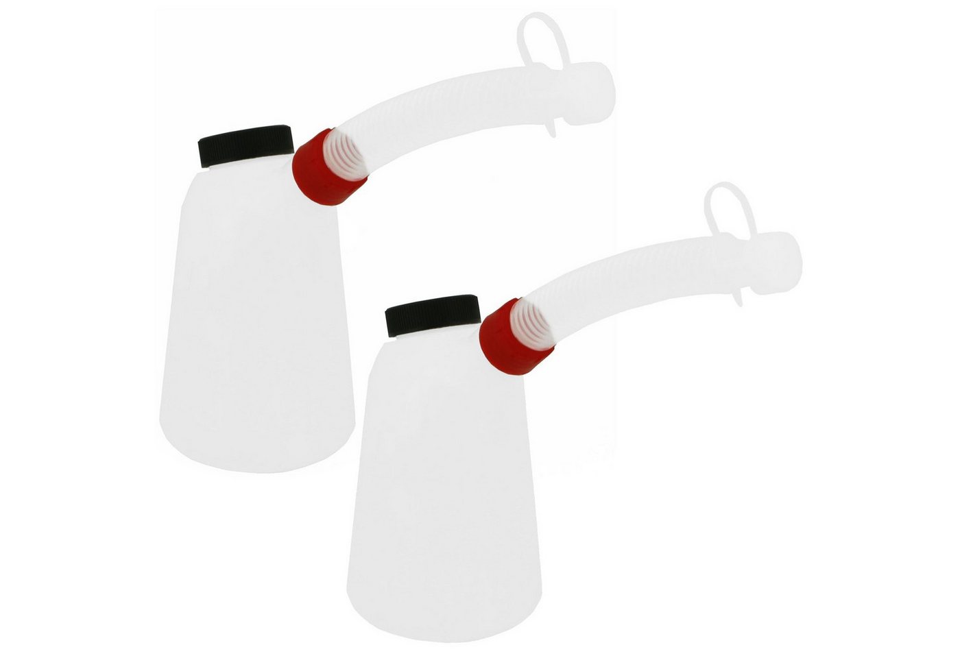 Yato Ölkanne 2x Ölkanne 1 Liter Behälter flexiblen Ausgießer YT-06980, 1 l, (Spar-Set) von Yato