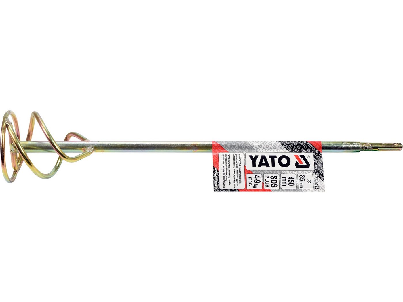 Yato Rührquirl Rührquirl 85x450mm SDS-PLUS, L: 0 cm, (Rührquirl 85x450mm SDS-PLUS) Qualität von Yato