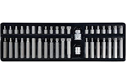 SCREWDRIVER BIT SETHEXTORXSPLINE40PC von YATO