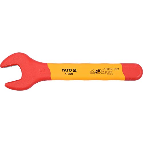 Yato yt-20959 – Insulated Open End Wrench 15 mm VDE von YATO