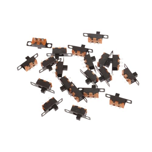 20 Stück 5V 0,3 A Mini Größe Schwarz SPDT Schiebe schalter für kleine DIY Elektro schaltung 3Pin 1P2T Schiebe schalter Kippschalter von Yawdil