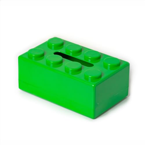 Kreative Bausteine Mit Feder Tissue Box Wand montiert Perforationsfrei Papierhalter Badezimmer Gesicht Handtuch Box Organizer von Yawdil