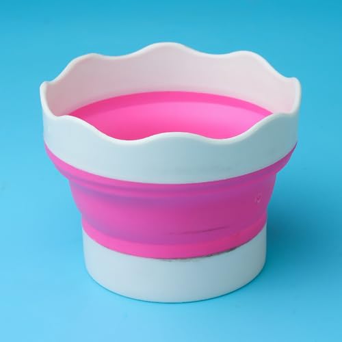 Yawdil Maniküre Klapp Stift Wasch Becher, Multifunktion ale Faltbare Stift Wasch Tasse Tragbare Stift Wasch kübel von Yawdil