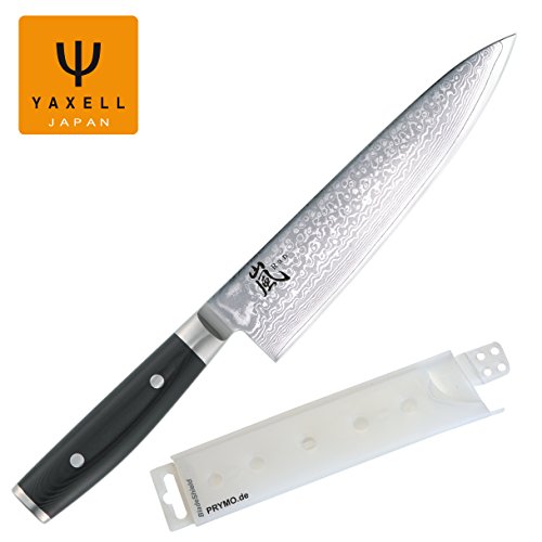 Mit Gravur - Yaxell Ran 69 Kochmesser 20 cm inkl. PRYMO.de® Klingenschutz von Yaxell / PRYMO.de