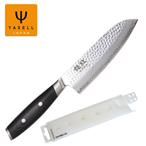 Yaxell Tsuchimon Santokumesser 16,5 cm geschmiedet inkl. PRYMO.de® Klingenschutz von Yaxell / PRYMO.de