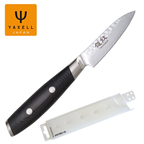 Yaxell Tsuchimon Schälmesser 8 cm geschmiedet inkl. PRYMO.de® Klingenschutz von Yaxell / PRYMO.de
