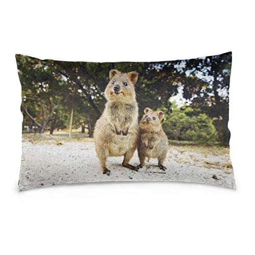 Yaxinduobao Quokka Selfie-Kissenbezug, bequem, für jeden Tag, weich, bequem, innen und außen, 35,6 x 50,8 cm Yaxinduobao Quokka Selfie-Kissenbezug, bequem, für jeden Tag, weich, bequem, innen und außen, 35,6 x 50,8 cm von Yaxinduobao