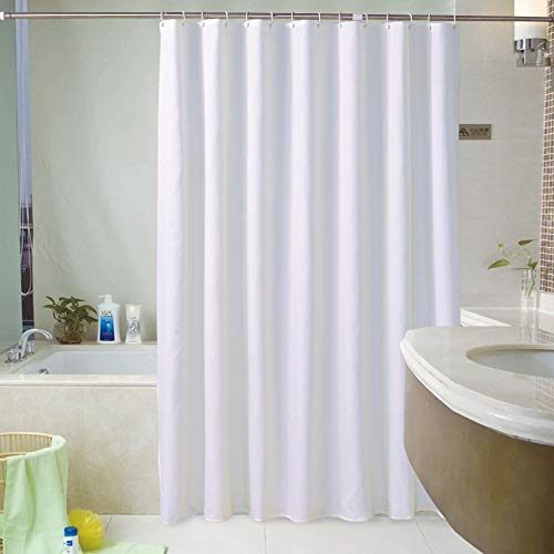 Yayun Art Badevorhang, weißer Stoff, einfarbiger Badevorhang, Polyester, Hotel, wasserdichter Badevorhang, extra Lange Duschvorhänge, 100 x 100 cm, 39 x 39 Zoll/B x L, Kleiner Duschvorhang Yayun Art Badevorhang, weißer Stoff, einfarbiger Badevorhang, Polyester, Hotel, wasserdichter Badevorhang, extra Lange Duschvorhänge, 100 x 100 cm, 39 x 39 Zoll/B x L, Kleiner Duschvorhang von Yayun Art