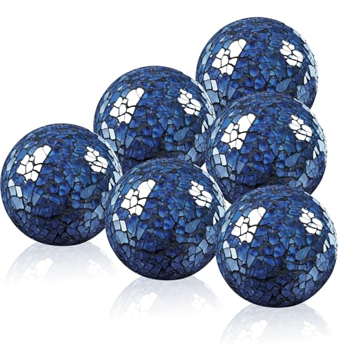 Yazikisa Glas Mosaik Kugel 6cm Blau Dekorative Mosaikkugeln Runden Glas Kugeln Solide Knistern Sphäre für Esszimmer Couchtisch Mittelstück Garten Moderne Ornamente 6 Stück Yazikisa Glas Mosaik Kugel 6cm Blau Dekorative Mosaikkugeln Runden Glas Kugeln Solide Knistern Sphäre für Esszimmer Couchtisch Mittelstück Garten Moderne Ornamente 6 Stück von Yazikisa