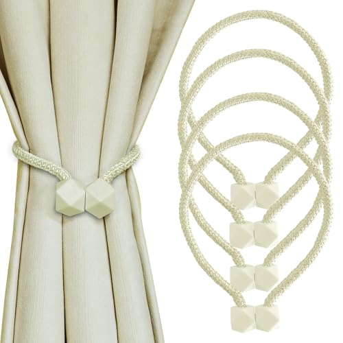Yazikisa Magnetische Vorhang Raffhalter 4 Stück Gardinen Raffhalter Halter Magnet Boho Vorhanghalter Schnalle Seil Drapierte Deko Zubehör Haus Schlafzimmer Kinderzimmer Beige Yazikisa Magnetische Vorhang Raffhalter 4 Stück Gardinen Raffhalter Halter Magnet Boho Vorhanghalter Schnalle Seil Drapierte Deko Zubehör Haus Schlafzimmer Kinderzimmer Beige von Yazikisa