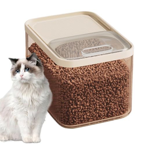 Luftdichter Tierfutter Aufbewahrungsbehälter - Trockenfutter BehäLter, Hundefutterbox, Futterbehälter Für Haustiere, Mit Messbecher, Für Hunde, Katzen, Reis, Cornflakes, Trockenfutter 31x21x22.3cm von Yaztauho