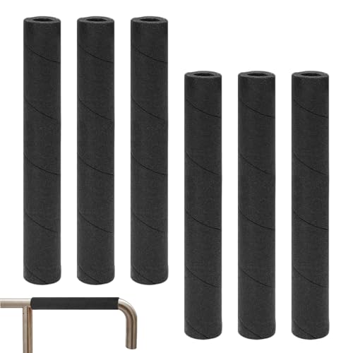 Yaztauho : Schaumstoff-Rohrisolierung - 6 Stück Rohrisolierung für Wasserrohre,Schwarze Wärmedämmung für Innen Außen Fitnessgeräte Klimaanlage Dachgepäckträger von Yaztauho