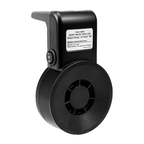 Yaztauho Aquarium Kühler, Aquariums Kühler Ventilator, Einstellbare Aquarium Wasserkühlung Ventilatoren Mit 2 Geschwindigkeitsstufen Für, Korallen & Tropische Meerestiere von Yaztauho