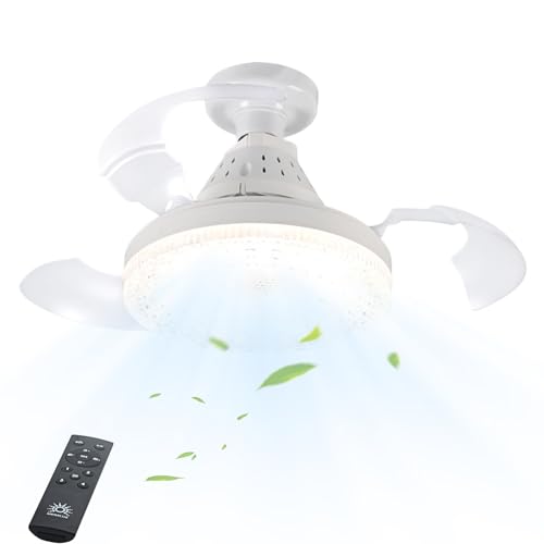 Yaztauho Deckenventilator Mit Licht | Einziehbarer Deckenventilator mit Fernbedienung,Multifunktionales Geräuschloses Belüftungs Beleuchtungsgerät für Wohnzimmer Wohnheim Wohnung Arbeitsplatz Yaztauho Deckenventilator Mit Licht | Einziehbarer Deckenventilator mit Fernbedienung,Multifunktionales Geräuschloses Belüftungs Beleuchtungsgerät für Wohnzimmer Wohnheim Wohnung Arbeitsplatz von Yaztauho