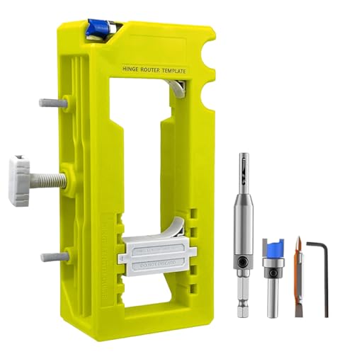 Yaztauho Frässchablone Für Türbänder | Türband Einbau Falzfräser | Ausklinklehre Verstellbar Stabil Für Schrank Garagentor Holzwerken 8-13 cm Yaztauho Frässchablone Für Türbänder | Türband Einbau Falzfräser | Ausklinklehre Verstellbar Stabil Für Schrank Garagentor Holzwerken 8-13 cm von Yaztauho
