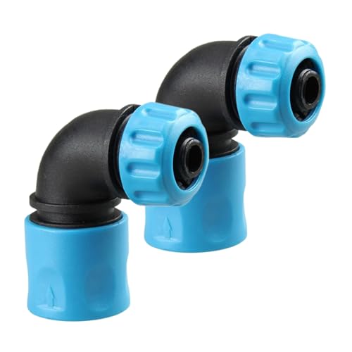 Yaztauho Gartenschlauch Kupplung - 2 Stück Schlauch Adapter | 90-Grad-Winkel Schnellventil Kupplung Für Wasserhahn Außenbereich Garten Bewässerung Reinigung Yaztauho Gartenschlauch Kupplung - 2 Stück Schlauch Adapter | 90-Grad-Winkel Schnellventil Kupplung Für Wasserhahn Außenbereich Garten Bewässerung Reinigung von Yaztauho