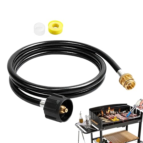 Yaztauho Gasschlauch | Grillanschluss - 1,8 M Tank Adapter Zubehör Für Brenner Heizfackel Rasen Campingkocher Tragbare Grills von Yaztauho