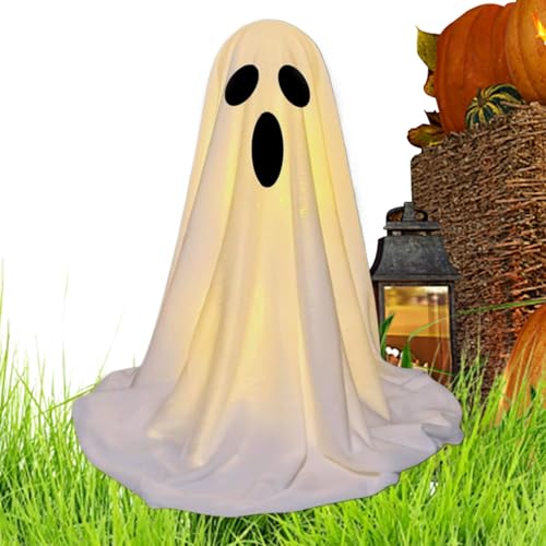 Yaztauho Geisterdekoration | Outdoor Geist Mit Lichterkette | Süße Halloween Tischdekoration Für Wohnzimmer, Eingangsbereich, Kaminregal & Schreibtisch von Yaztauho
