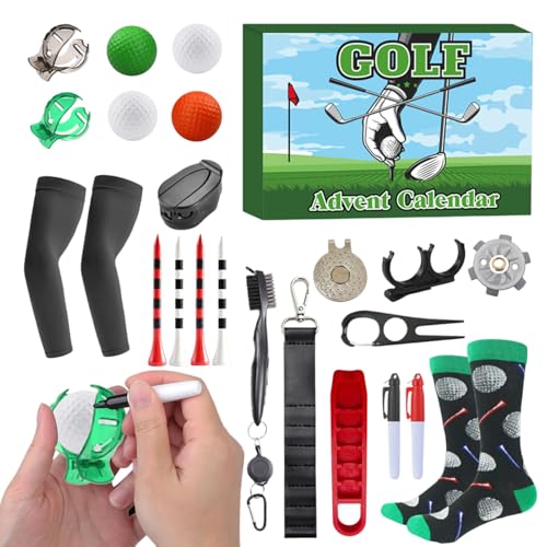 Yaztauho Golf Adventskalender,Weihnachts Countdown Kalender Golf | Sammelbare 24 Tage Tee Marker - Für Enthusiasten Erwachsene Anfänger Vater Freund Mann Liebhaber Ehemann Yaztauho Golf Adventskalender,Weihnachts Countdown Kalender Golf | Sammelbare 24 Tage Tee Marker - Für Enthusiasten Erwachsene Anfänger Vater Freund Mann Liebhaber Ehemann von Yaztauho