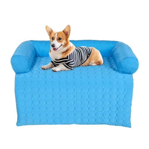 Yaztauho Haustier Kühlmatte | Kühlmatte Hunde Katzen Bett,rutschfeste Waschbare Haustierunterlage Für Welpen Innen Außen Couch Reise von Yaztauho