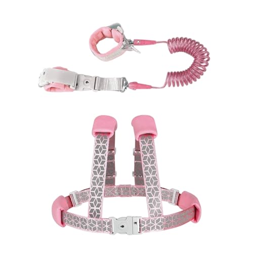 Yaztauho Kinder Geschirr Mit Leine, Baby Sicherheitsleine, Verstellbar Reflektierend Anti Verlust Handgelenk Verbindung Für Reisen Kinder Mädchen Outdoor Spazierengehen Yaztauho Kinder Geschirr Mit Leine, Baby Sicherheitsleine, Verstellbar Reflektierend Anti Verlust Handgelenk Verbindung Für Reisen Kinder Mädchen Outdoor Spazierengehen von Yaztauho