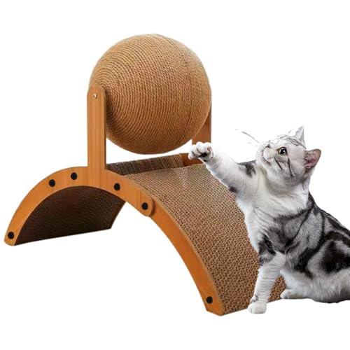 Yaztauho Kratzball Für Katzen - Kratzbrett - Interaktives Katzenspielzeug Mit Wellpappe Vertikaler Kratzbrett Für Wohnung Ruhe Spiel Mehrkatzen Fensterbank Wohnzimmer Yaztauho Kratzball Für Katzen - Kratzbrett - Interaktives Katzenspielzeug Mit Wellpappe Vertikaler Kratzbrett Für Wohnung Ruhe Spiel Mehrkatzen Fensterbank Wohnzimmer von Yaztauho