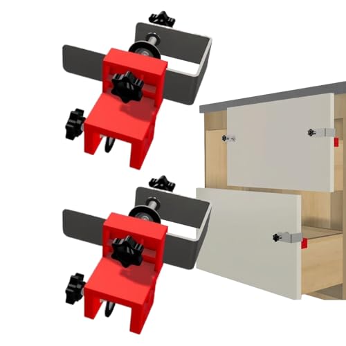 Yaztauho Schrankklemmen, Kleiderschrank Vorderseite Befestigungsklammern, Verstellbare Bohrvorrichtung für Montageklammern für Küchen, Möbel, Tischlereiarbeiten, Holzbearbeitung und von Yaztauho