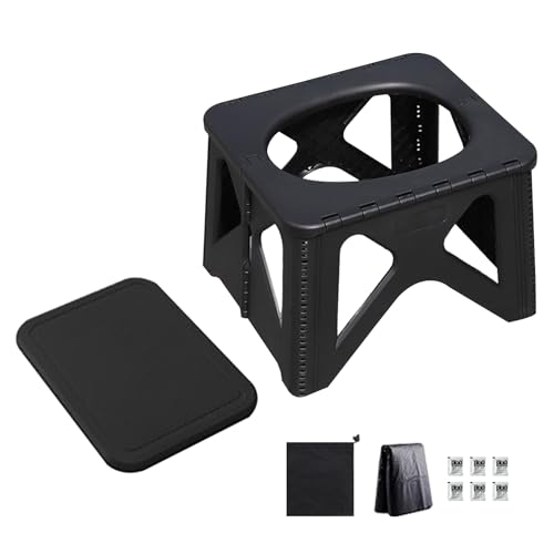 Yaztauho Tragbarer Toilettensitz | Klappbare Campingtoilette Tragbarer Hocker | Toilettensitz Bank Outdoor Töpfchen Für Erwachsene Kinder Autofahrt Wohnmobilreisen Zubehör Strandzelt Wandern Angeln von Yaztauho