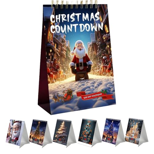 Yaztauho Weihnachts Countdown Kalender, Weihnachtskalender 2025 Mit 100 Tagen, Wohndekoration für Arbeitszimmer Schreibtisch Nachttisch Fenster Eingangsbereich Wohnzimmer Party Kinderzimmer Yaztauho Weihnachts Countdown Kalender, Weihnachtskalender 2025 Mit 100 Tagen, Wohndekoration für Arbeitszimmer Schreibtisch Nachttisch Fenster Eingangsbereich Wohnzimmer Party Kinderzimmer von Yaztauho