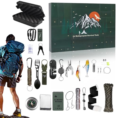 Yaztauho Weihnachts Countdown Kalender | Überlebensset Countdown Kalender Für Männer,Camping Ausrüstung Kompakte Gadgets Tragbar Für Jugendliche Erwachsene Enthusiasten Outdoor Aktivitäten Yaztauho Weihnachts Countdown Kalender | Überlebensset Countdown Kalender Für Männer,Camping Ausrüstung Kompakte Gadgets Tragbar Für Jugendliche Erwachsene Enthusiasten Outdoor Aktivitäten von Yaztauho