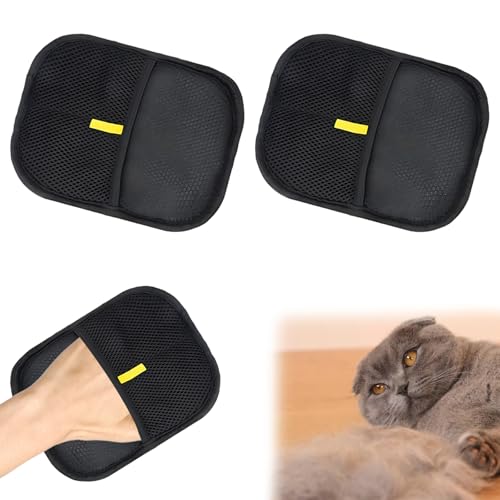 Yomi Pet Handschuh, 2 Stück Hundehaare Entfernen, Fell Magnet Handschuh, Wiederverwendbare Elektrostatische Haarentfernungshandschuhe, 24cm x 18,5cm, Bequem Und Effektiv Für Katzen Und Hunde von YceLon