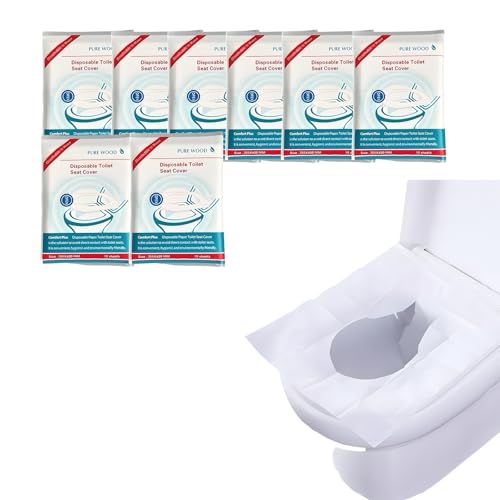 80 Stück YceLon Toilettenauflage Einweg, WC Auflage Für Unterwegs, Hygienische Toilettenauflagen, Für Reisen Und Öffentliche Toiletten von YceLon