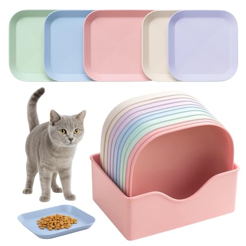 Katzennapf Set 10Stück - 5 Farben Katzennäpfe mit Stabiler Basis, Praktischer Futternapf Katze für Fressen & Trinken, Anti-Verschütten Katzen Futternapf Katzennapf Set 10Stück - 5 Farben Katzennäpfe mit Stabiler Basis, Praktischer Futternapf Katze für Fressen & Trinken, Anti-Verschütten Katzen Futternapf von YceLon