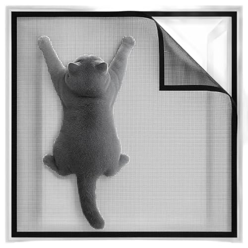 YceLon Katzennetz Fenster 100x130CM – Fliegengitter Fenster Katzensicher, Fensterschutz Katze Ohne Bohren, Stabil Katzengitter für Dachfenster & Wohnung YceLon Katzennetz Fenster 100x130CM – Fliegengitter Fenster Katzensicher, Fensterschutz Katze Ohne Bohren, Stabil Katzengitter für Dachfenster & Wohnung von YceLon