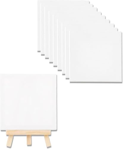 12 Stück Mini Staffelei Set, Stabile Dreieckige Holz Staffelei Klein Mit 9 Mini Leinwänden, Faltbare Display-Ständer Für Kinderkunst Und DIY Projekte, Kreative Präsentationslösung Für Haus Und Schule 12 Stück Mini Staffelei Set, Stabile Dreieckige Holz Staffelei Klein Mit 9 Mini Leinwänden, Faltbare Display-Ständer Für Kinderkunst Und DIY Projekte, Kreative Präsentationslösung Für Haus Und Schule von YceLon