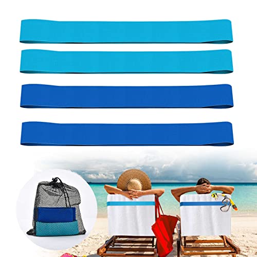 The Better Handtuchbänder für Strand-, Pool- und Kreuzfahrtstühle, 4 Stück von Ychelhr